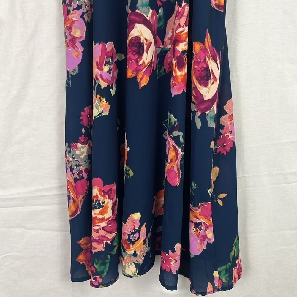 Blue Floral Everly Summer Dress - Picture 2 of 5